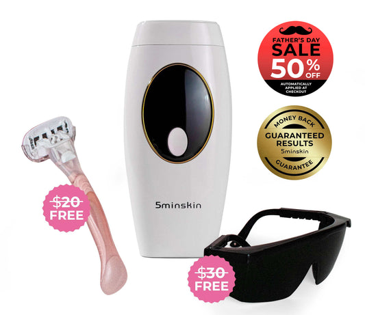 5MINSKIN AT-HOME LASER HAIR REMOVAL HANDSET - 50% OFF FATHER'S DAY SALE