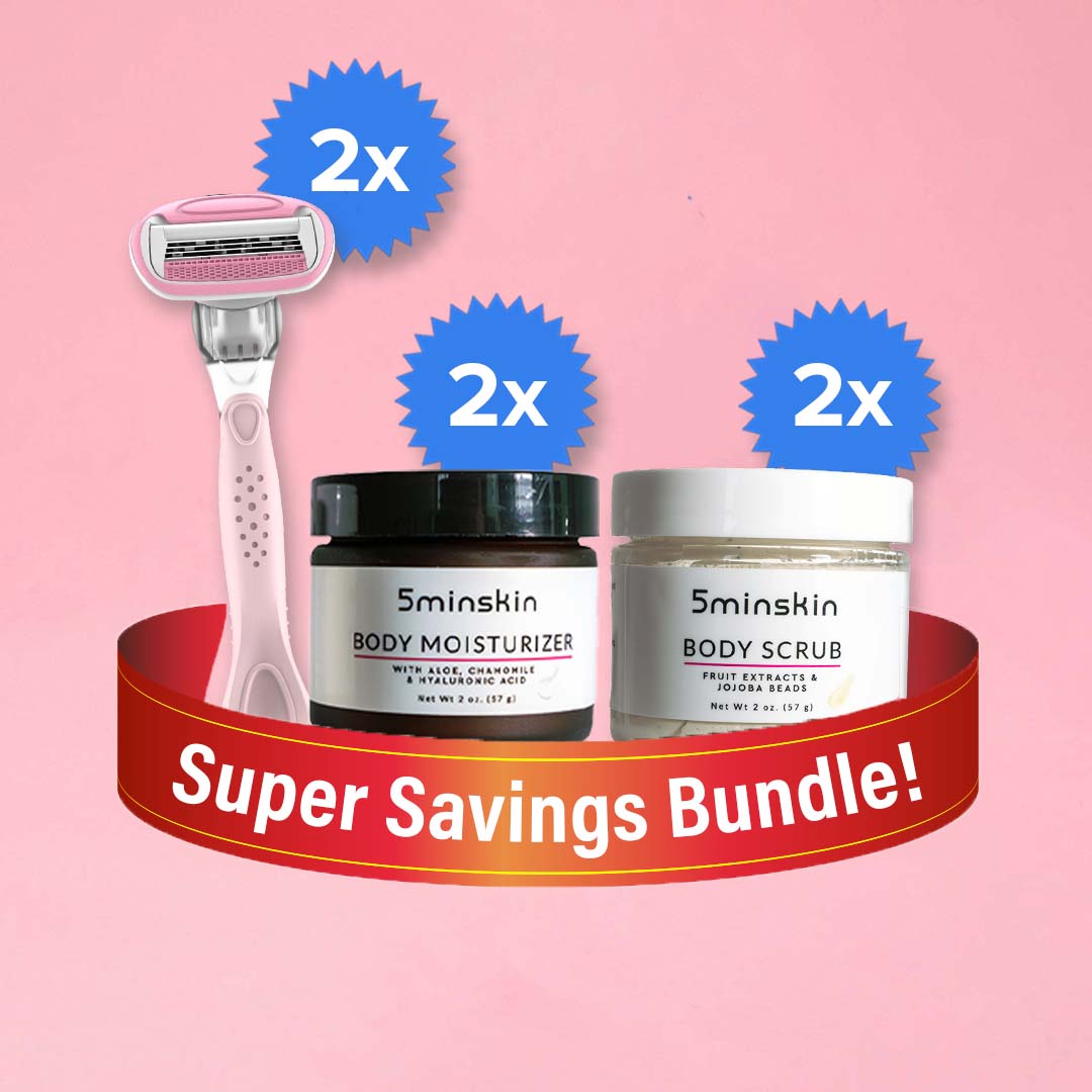 IPL Razor + Aloe Moisturizer + Exfoliating Cream